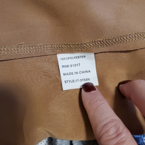 EUC Solitaire Faux Suede Type Feel Floral Print Duster Size Medium, Classic - Picture 7 of 10